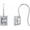 Lab-Grown Diamond | Emerald | 10 x 8mm :: 7 1/2 Ctw | Lab-Grown Diamond | Emerald | 8 x 6mm :: 3 1/2 Ctw | Lab-Grown Diamond | Emerald | 9 x 7mm :: 5 Ctw