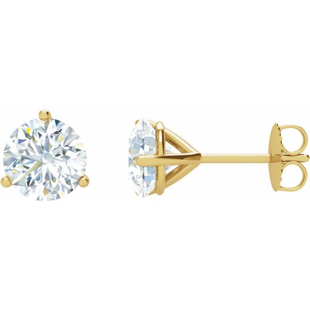 Natural Diamond | Round | 5mm :: 1 Ctw | Natural Diamond | Round | 5.75mm :: 1 1/2 Ctw | Natural Diamond | Round | 6.3mm :: 2 Ctw
