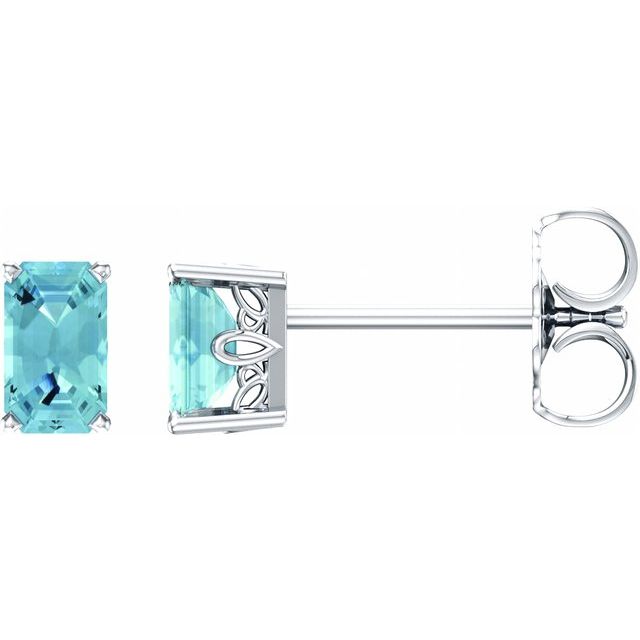 Natural Aquamarine | Emerald | 5 x 3mm