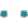 Natural Blue Zircon | Round | 4mm