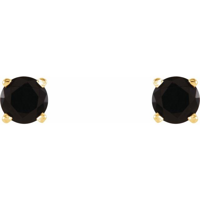 Natural Black Onyx | Round | 4mm