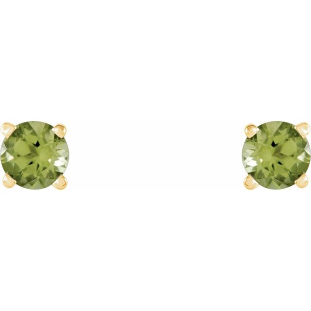 Natural Peridot | Round | 4mm