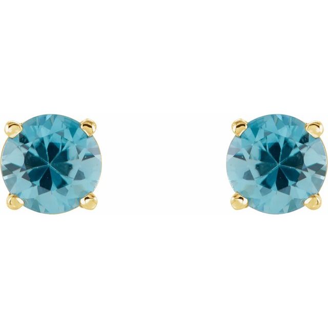 Natural Blue Zircon | Round | 5mm
