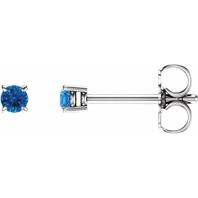 Natural Swiss Blue Topaz | Round | 2.5mm