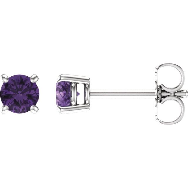 Natural Amethyst | Round | 4mm