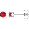 Lab-Grown Ruby | Round | 4mm | Natural Ruby | Round | 4mm
