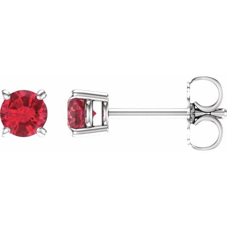 Lab-Grown Ruby | Round | 4mm | Natural Ruby | Round | 4mm