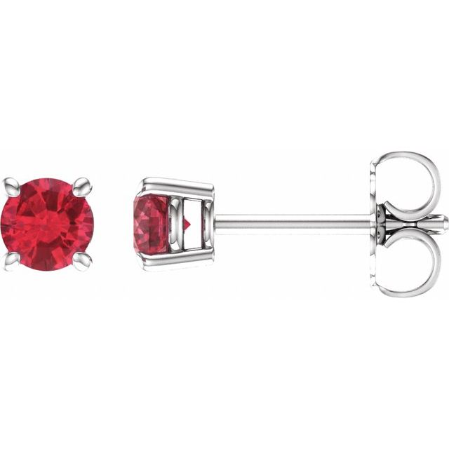 Lab-Grown Ruby | Round | 4mm | Natural Ruby | Round | 4mm