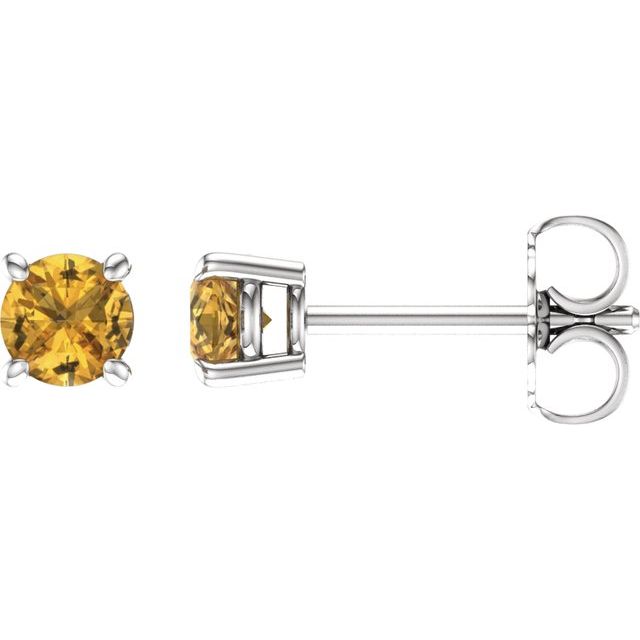 Natural Yellow Sapphire | Round | 4mm