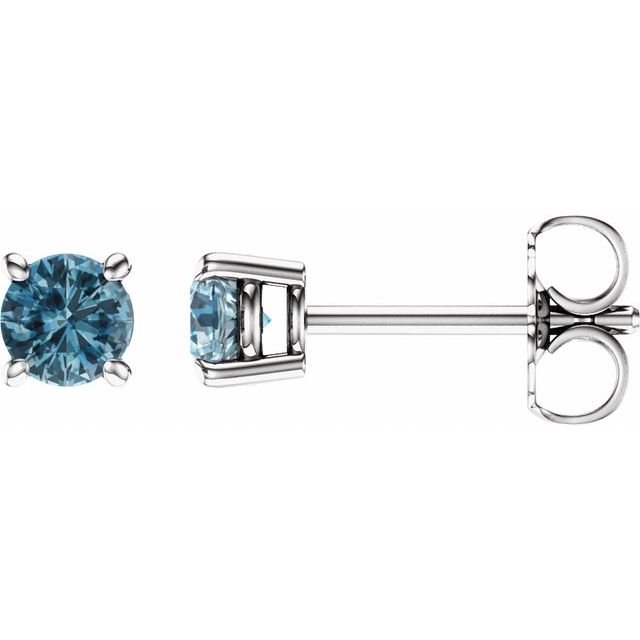 Natural Sky Blue Topaz | Round | 4mm