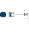 Natural London Blue Topaz | Round | 4mm