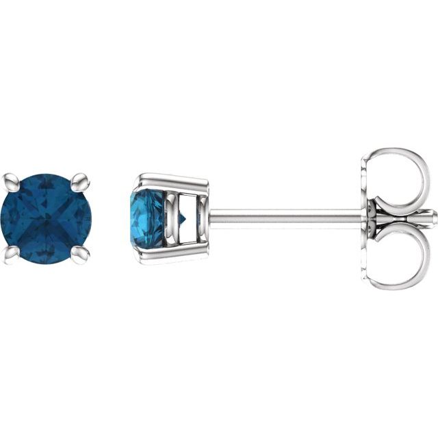 Natural London Blue Topaz | Round | 4mm