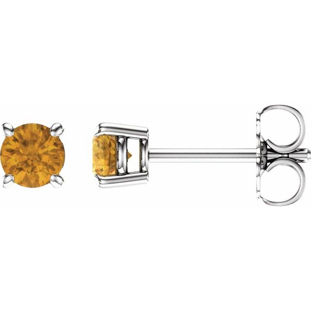 Natural Citrine | Round | 4mm