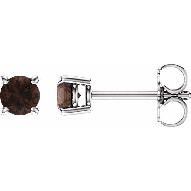 Natural Smoky Quartz | Round | 4mm