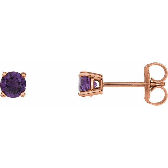 Natural Amethyst | Round | 4mm