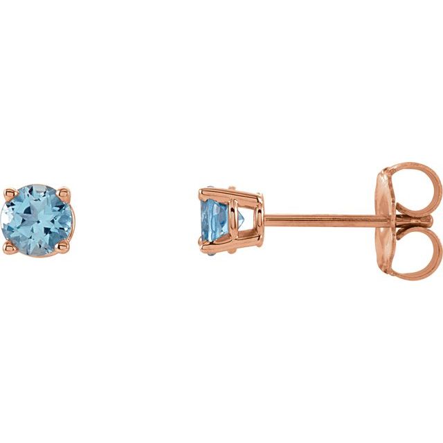 Natural Aquamarine | Round | 4mm