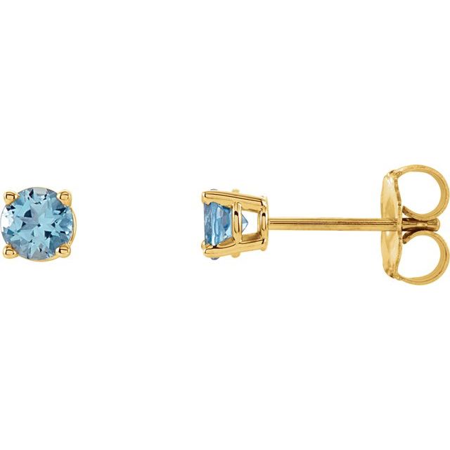Natural Aquamarine | Round | 4mm