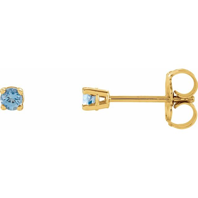 Natural Aquamarine | Round | 2.5mm