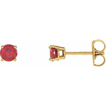 Lab-Grown Ruby | Round | 4mm | Natural Ruby | Round | 4mm