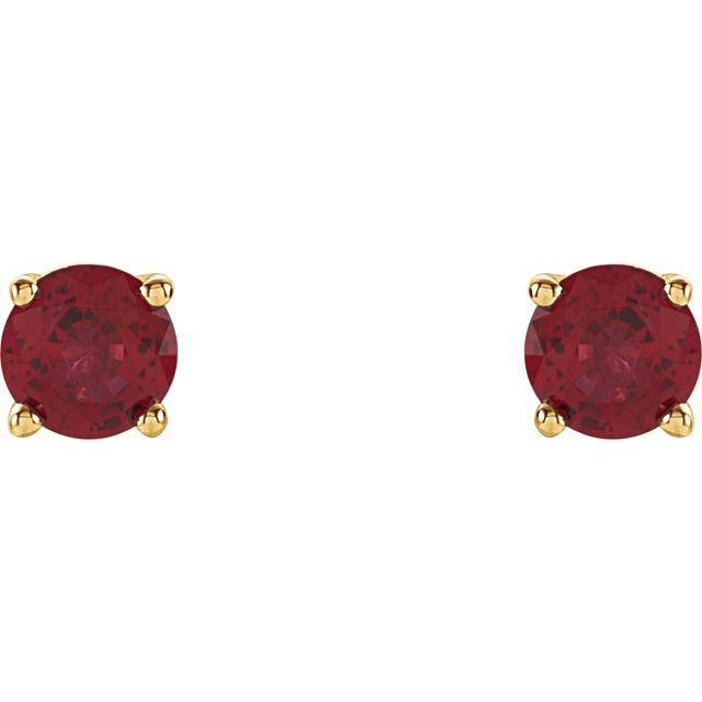 Lab-Grown Ruby | Round | 4mm | Natural Ruby | Round | 4mm