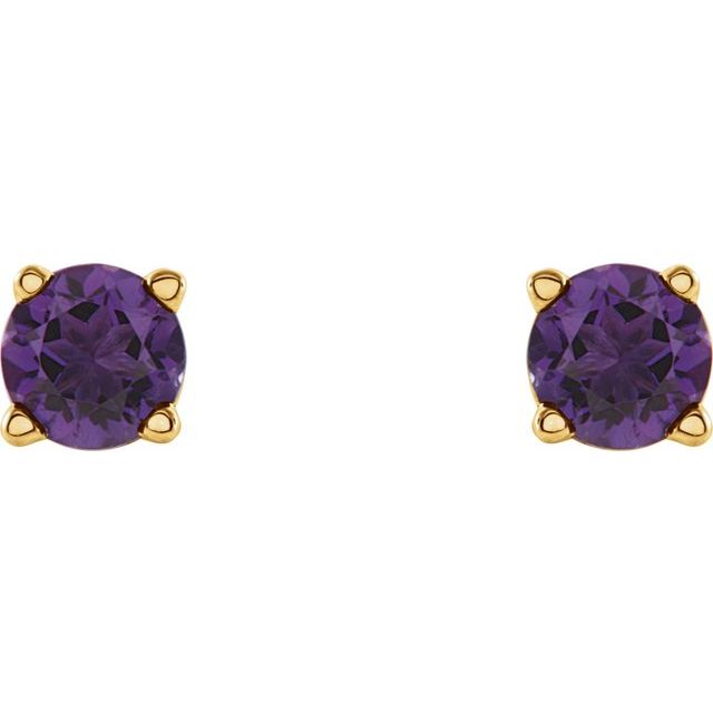 Natural Amethyst | Round | 4mm