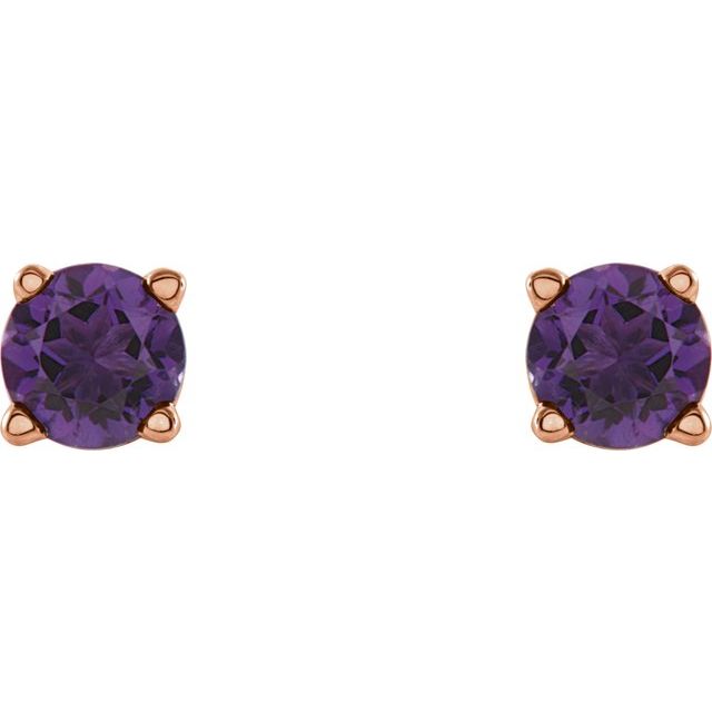 Natural Amethyst | Round | 4mm