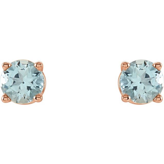 Natural Aquamarine | Round | 4mm