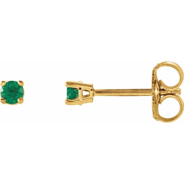 Lab-Grown Emerald | Round | 2.5mm | Natural Emerald | Round | 2.5mm