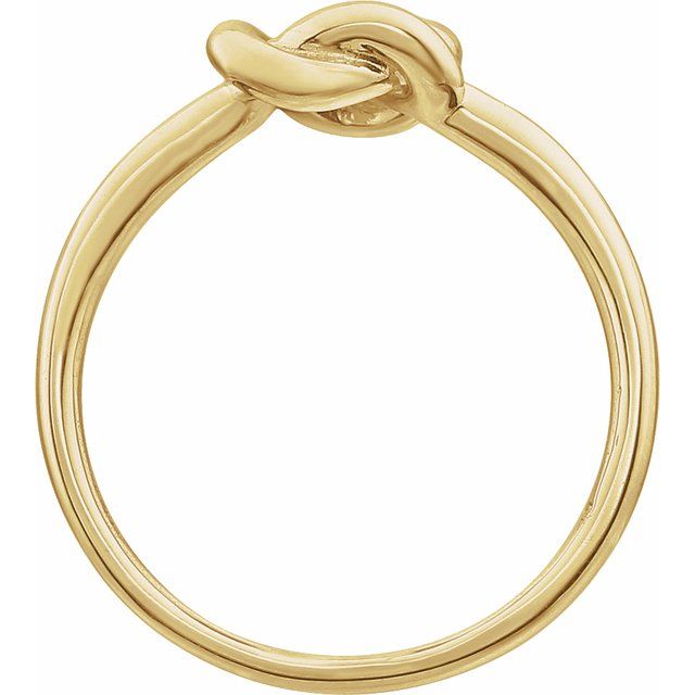 Sculpted Love Knot Ring — 14K Yellow Gold