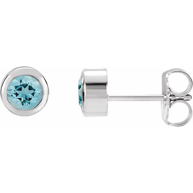 Natural Aquamarine | Round | 4mm