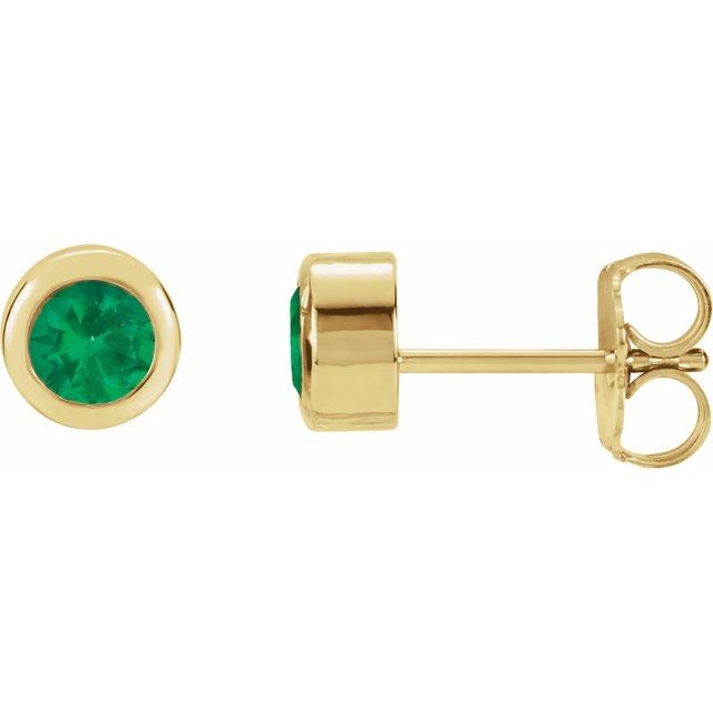 Natural Emerald | Round | 4mm | Lab-Grown Emerald | Round | 4mm