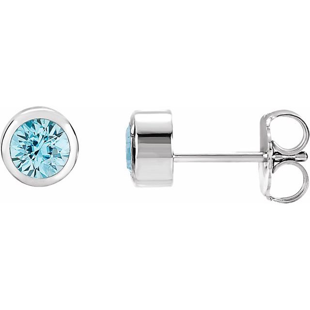 Natural Blue Zircon | Round | 4mm