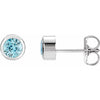Natural Blue Zircon | Round | 4mm