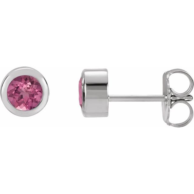 Natural Pink Tourmaline | Round | 4mm