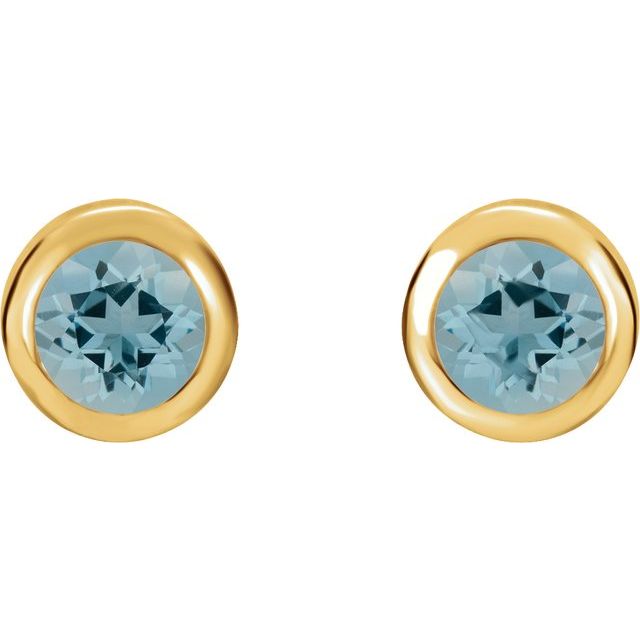 Natural Blue Zircon | Round | 4mm