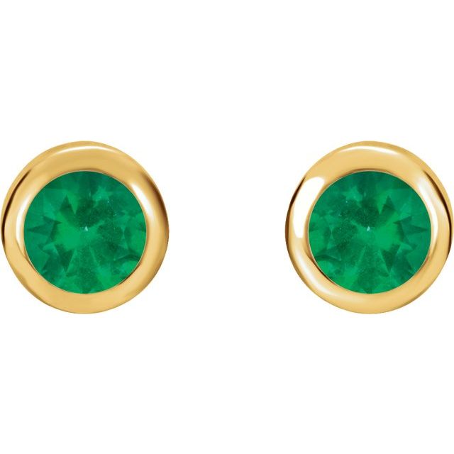 Natural Emerald | Round | 4mm | Lab-Grown Emerald | Round | 4mm