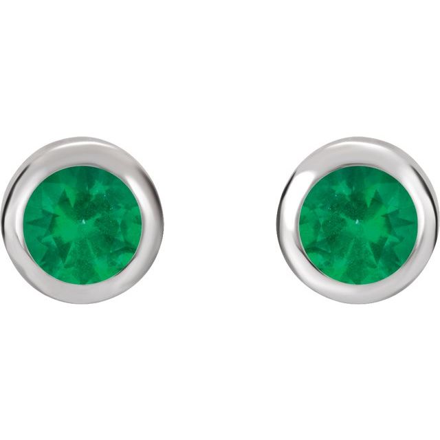 Natural Emerald | Round | 4mm | Lab-Grown Emerald | Round | 4mm