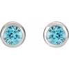 Natural Blue Zircon | Round | 4mm