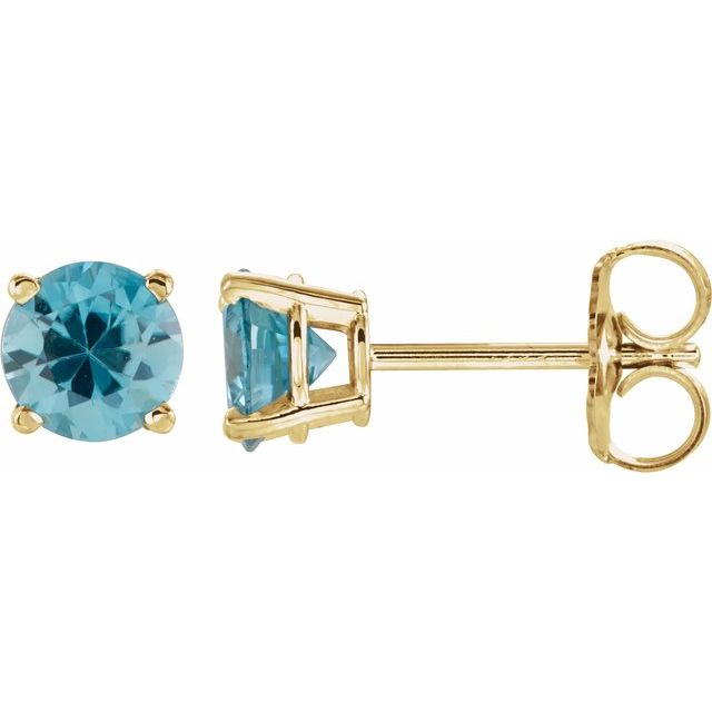 Natural Blue Zircon | Round | 5mm