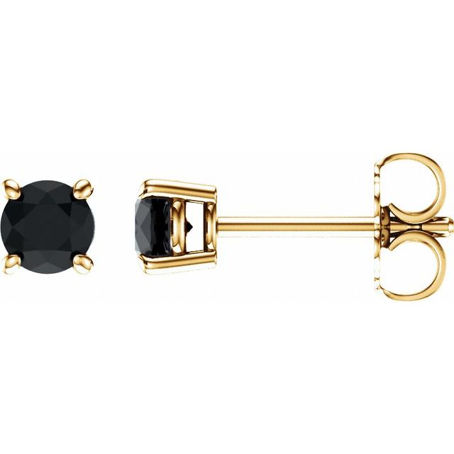 Natural Black Onyx | Round | 4mm