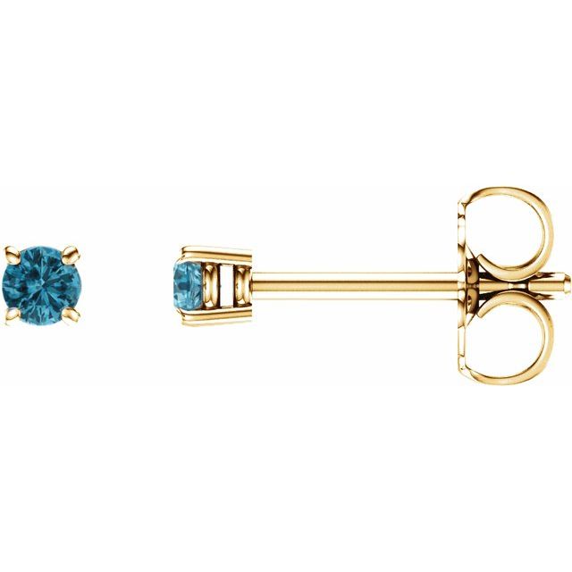 Natural Blue Zircon | Round | 2.5mm