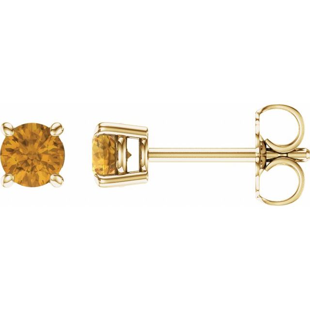 Natural Citrine | Round | 4mm