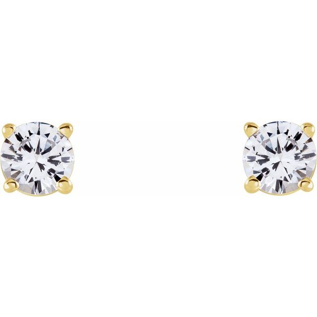 Natural White Sapphire | Round | 4mm