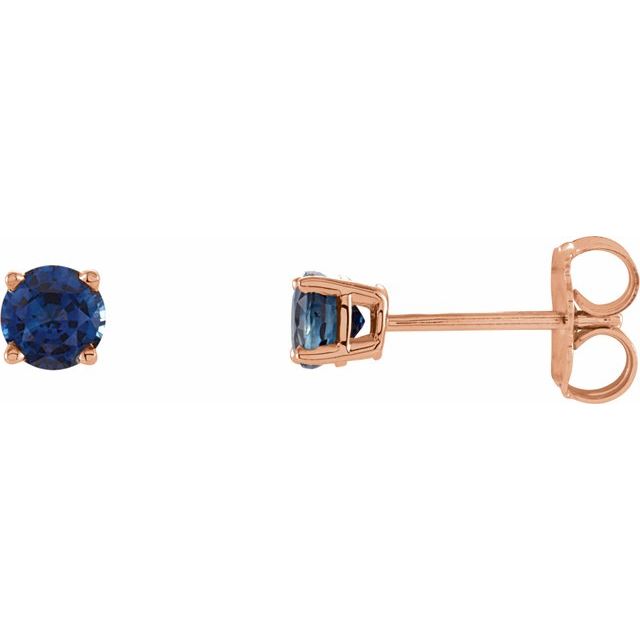 Lab-Grown Blue Sapphire | Round | 4mm | Natural Blue Sapphire | Round | 4mm