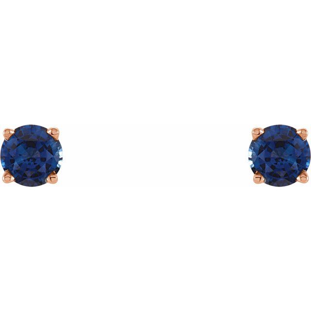 Lab-Grown Blue Sapphire | Round | 4mm | Natural Blue Sapphire | Round | 4mm