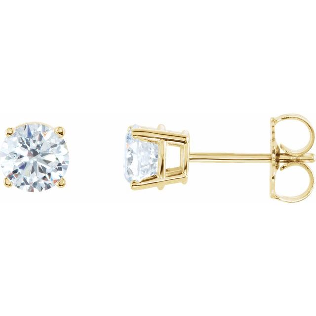 Natural Diamond | Round | 5mm :: 1 Ctw | Natural Diamond | Round | 6.3mm :: 2 Ctw