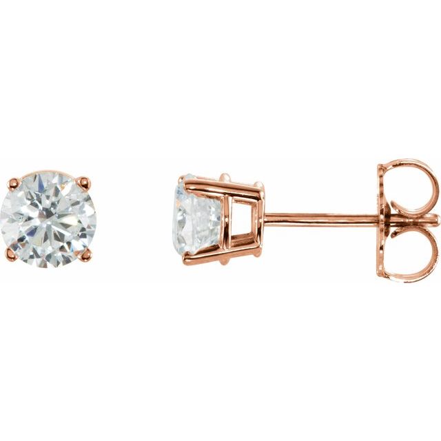 Lab-Grown Diamond | Round | 8mm :: 4 Ctw | Natural Diamond | Round | 5mm :: 1 Ctw