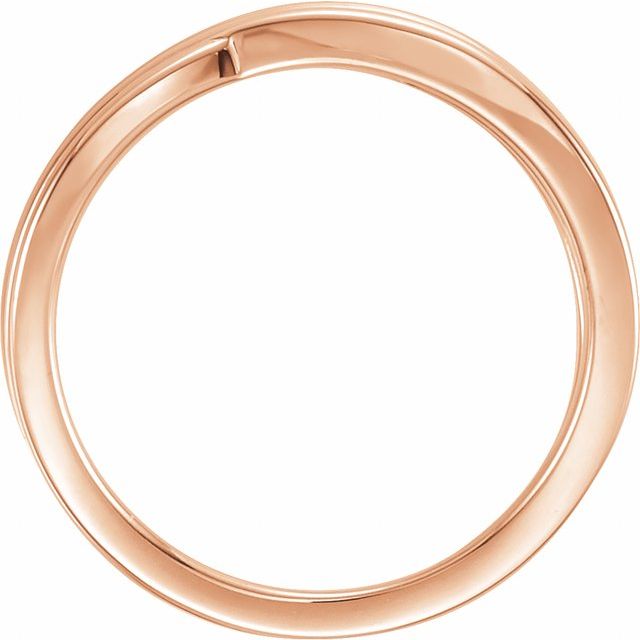 Sculpted Crossover Bypass Ring — 14K Rose Gold