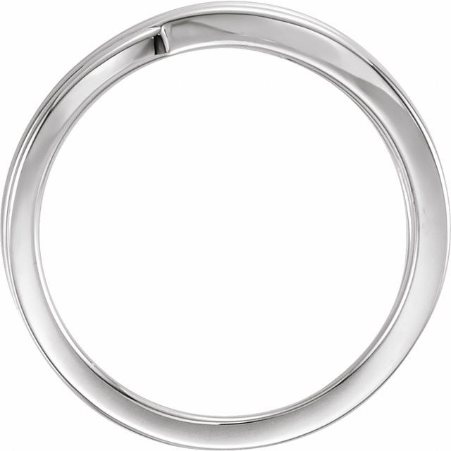 Sculpted Crossover Bypass Ring — Sterling Silver