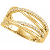 122775 / Ring / Set / 14K Yellow / Lab-Grown Diamond / Round / 1.1 Mm / Lab-Grown Diamond / Polished / 1/5 Ctw Lab Grown Diamond Ring